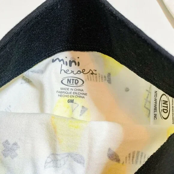 Mini Heroes Outfit Baby Girl Boy Unisex 6M 3 Piece I EAT LOCAL - Picture 3 of 4